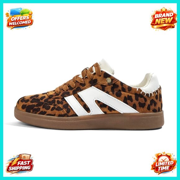 Classic Retro Sneakers Genuine Leather Gum Sole Anti Slip Casual Tennis Skate